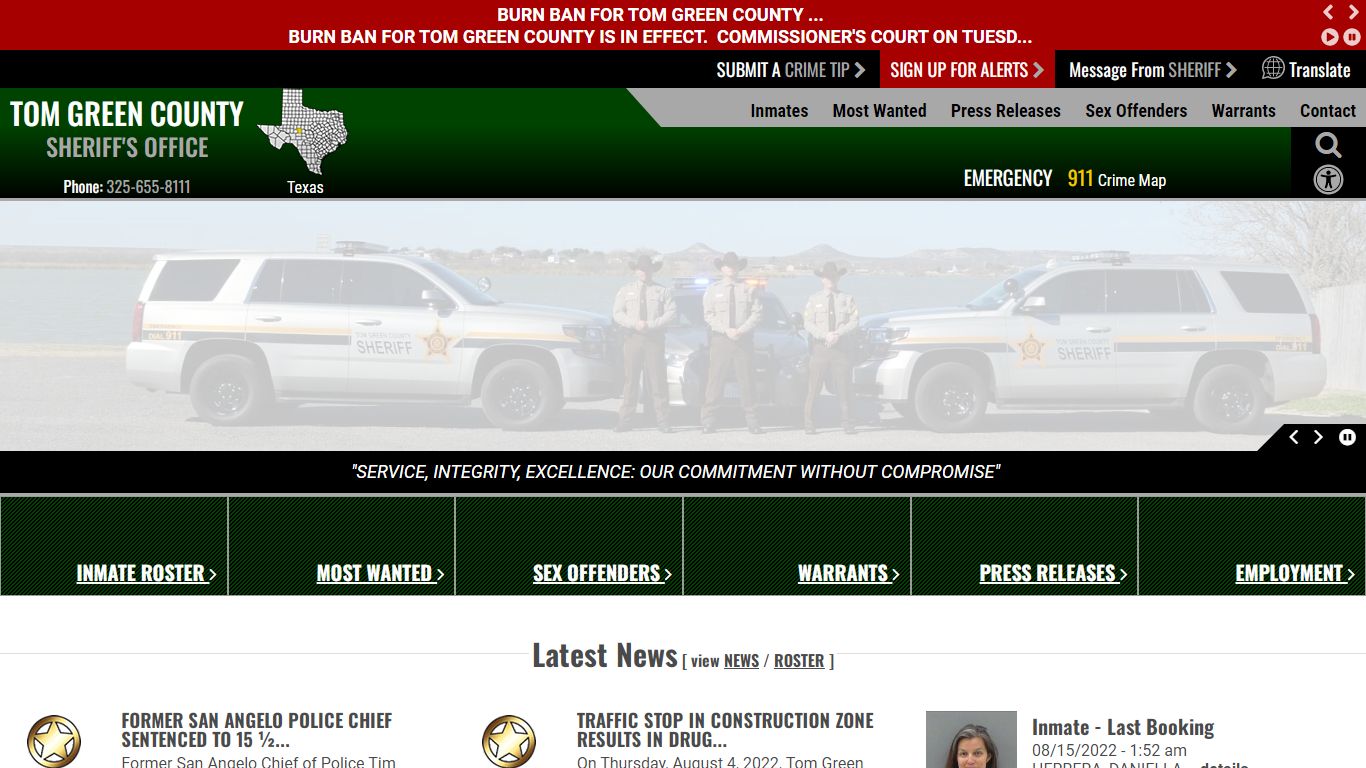 Inmate Roster - Tom Green County Sheriff